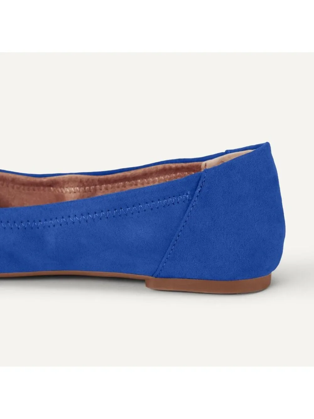 Amazon Essentials Women's Dark Blue Synthetic Comfortable Slip On Ballet Flats